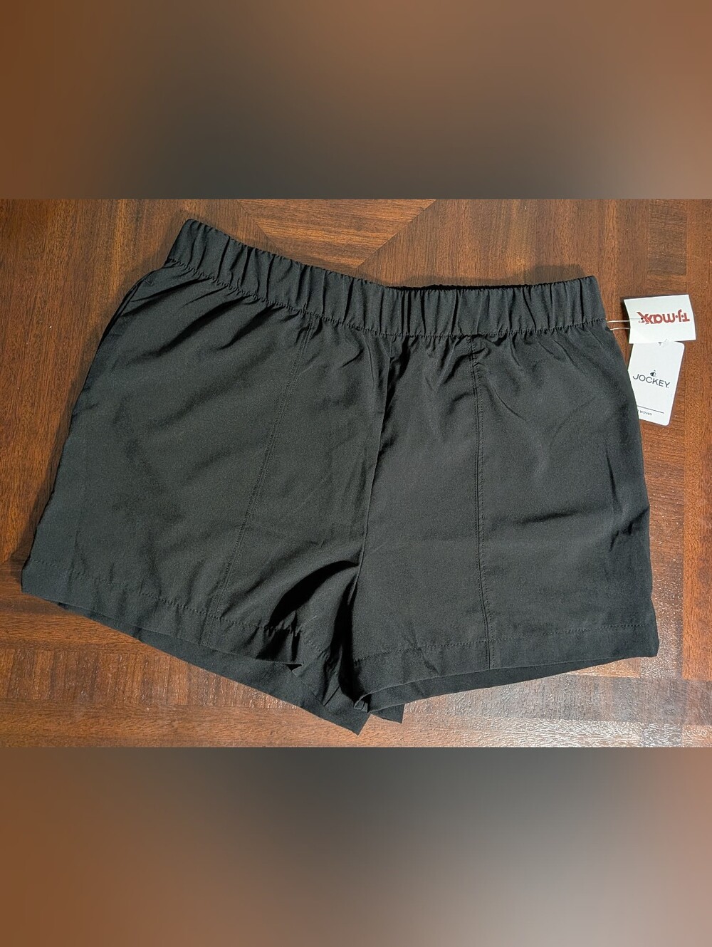 Black Running Shorts by Jockey Womens Size Medium Elastic Waist Stretch NWT